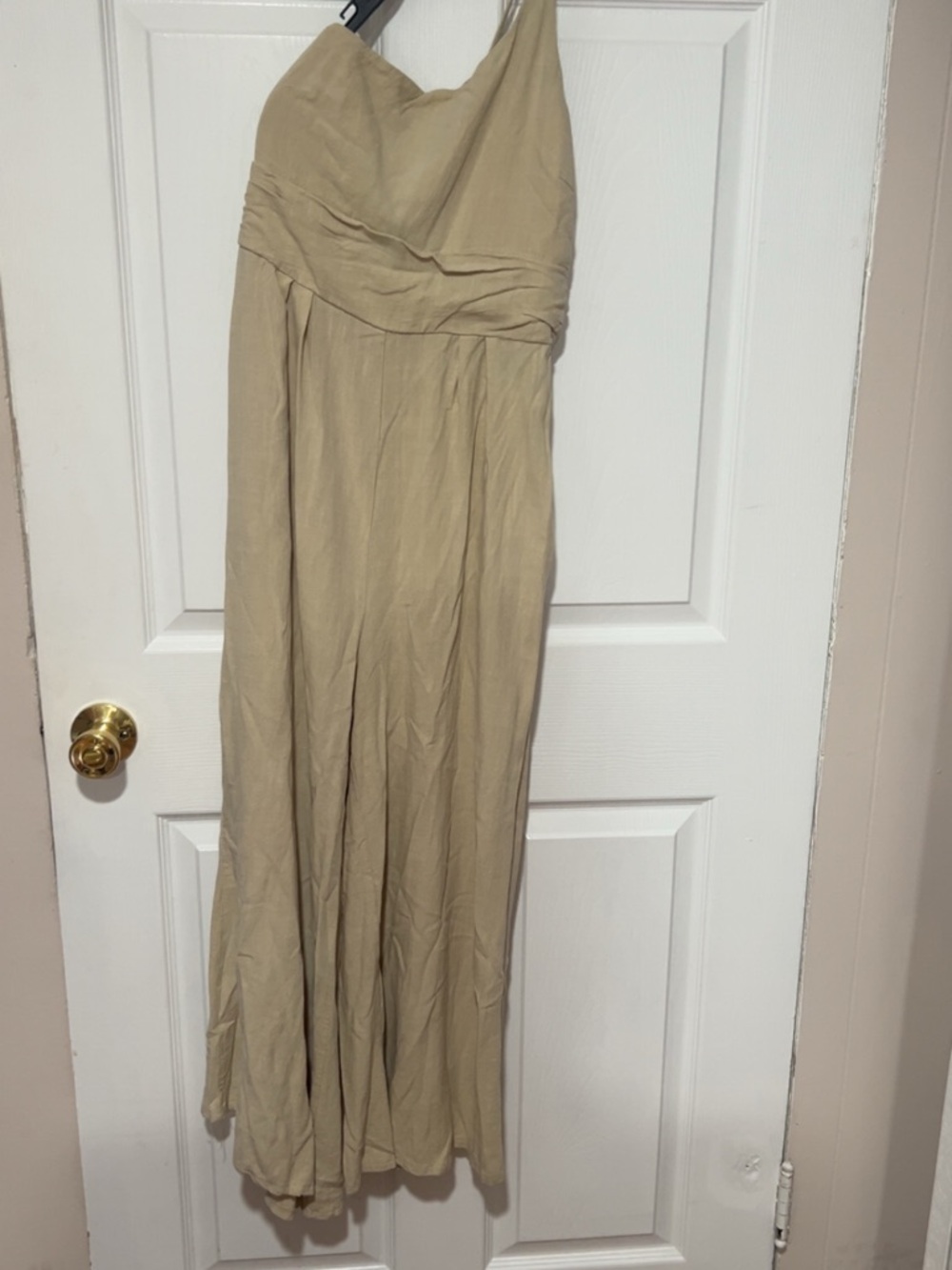Women's Cream Maxi Skirt - Elegant Flowy Silhouette